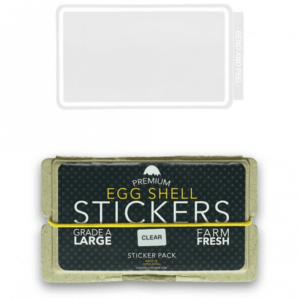Eggshell Stickers (Clear Line Border)