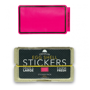 Eggshell Stickers (Pink)